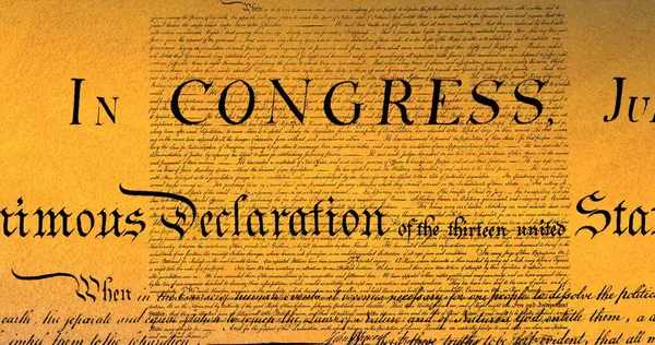 Digital Image Written Constitution United States Moving Screen Brown Background — Stock Photo, Image