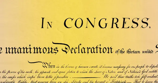 Immagine Digitale Una Costituzione Scritta Degli Stati Uniti Che Muovono — Foto Stock