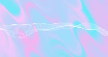 Pastel çok renkli arkaplan üzerinden veri transferi ile bağlantı ağının animasyonu. Küresel bağlantılar, hesaplama ve veri işleme kavramı, dijital olarak oluşturulmuş video.