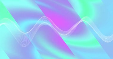 Pastel çok renkli arkaplan üzerinden veri transferi ile bağlantı ağının animasyonu. Küresel bağlantılar, hesaplama ve veri işleme kavramı, dijital olarak oluşturulmuş video.