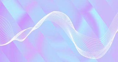 Pastel çok renkli arkaplan üzerinden veri transferi ile bağlantı ağının animasyonu. Küresel bağlantılar, hesaplama ve veri işleme kavramı, dijital olarak oluşturulmuş video.