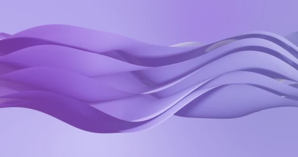 Animación Capas Gradiente Púrpura Ondeando Sobre Fondo Gradiente Púrpura Concepto — Vídeos de Stock