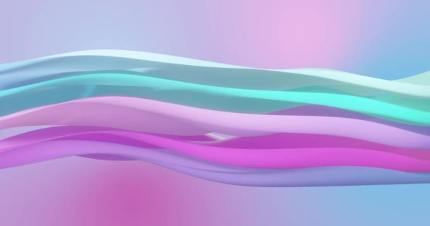 Animazione Livelli Gradiente Rosa Blu Che Ondeggiano Sfondo Gradiente Concetto — Video Stock