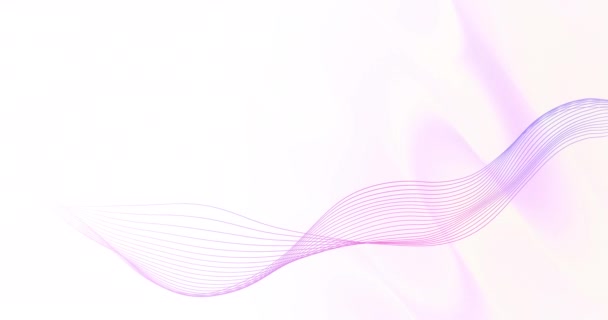 파스텔 분홍색과 배경을 데이터 전송과 네트워크의 애니메이션 글로벌 컴퓨팅 데이터 — 비디오