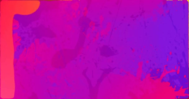 Анимация Красочных Красок Движущихся Оранжевом Фоне Концепция Социальных Сетей Цифрового — стоковое видео