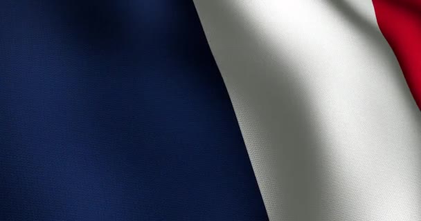 Animación Ondear Bandera Francia Rugby Seis Naciones Deporte Competición Concepto — Vídeo de stock