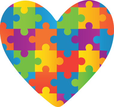 Şeffaf arka planda kalp ve bulmacaların dijital png çizimi. İzole vektör, aşk ve sembol kavramı.