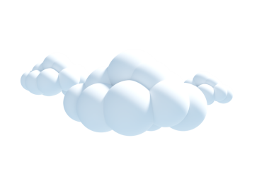 Şeffaf arkaplanda üç kadın baloncuk bulutunun dijital png çizimi. İzole vektör ve hava durumu kavramı.