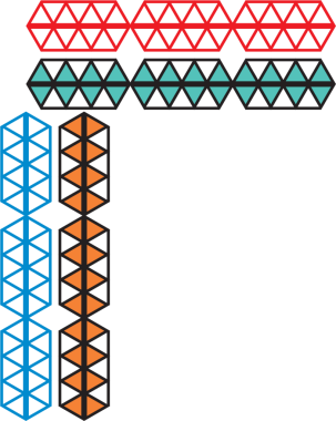 Şeffaf arkaplanda soyut üçgen şekillerin dijital png çizimi. İzole görüntü, şekil ve soyutlama kavramı.