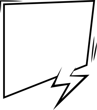 Şeffaf arkaplanda dikdörtgen boş konuşma baloncuğunun dijital png çizimi. İzole vektör, kopyalama alanı ile iletişim şablonu.