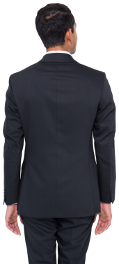 Şeffaf arka planda duran Asyalı iş adamının dijital png fotoğrafı. İzole fotoğraf, iş, profesyonel..