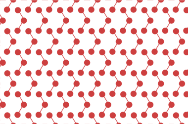Saydam arkaplanda kırmızı noktaların ve şekillerin dijital png çizimi. İzole görüntü, şekiller ve kalıp kavramı.