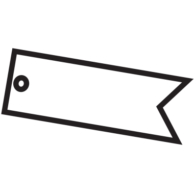 Beyaz hediye etiketinin dijital png çizimi ya da şeffaf arkaplanda ürün etiketi. İzole edilmiş vektör, kopyalama alanı ile etiketlenmiş şablon.