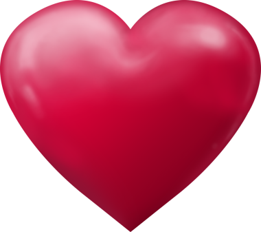 Şeffaf arkaplanda kırmızı kalbin dijital png çizimi. İzole görüntü, aşk ve romantizm kavramı.