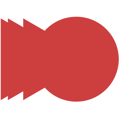 Şeffaf arkaplanda kırmızı soyut zigzag dairesel şeklin dijital png çizimi. İzole edilmiş vektör, soyut kırmızı arkaplan veya tasarım ögesi.