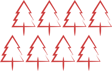 Şeffaf arkaplanda kırmızı desenlerin dijital png çizimi. İzole vektör, şablon ve şekil kavramı.