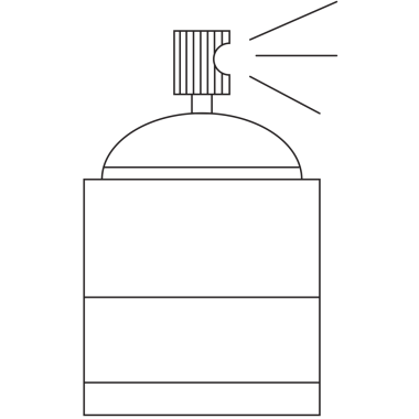 Şeffaf arka planda sprey boyanın dijital png çizimi. İzole görüntü, yaratıcılık ve sanat konsepti.
