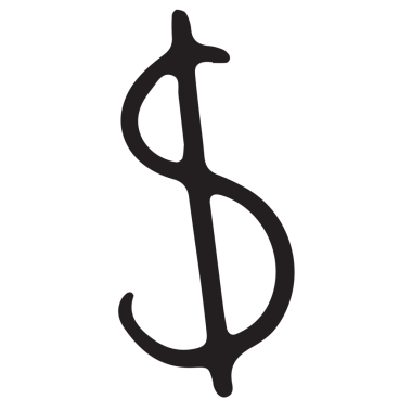 Saydam arka planda dolar sembolünün dijital png çizimi. İzole görüntü, finans ve sembol kavramı.