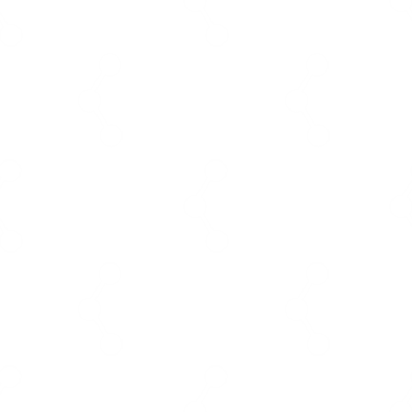 Şeffaf arkaplanda beyaz desenlerin dijital png çizimi. İzole görüntü, desen, şekil ve sembol kavramı.