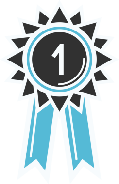 Şeffaf arkaplanda bir numara olan siyah mavi kotilyonun dijital png illüstrasyonu. İzole görüntü, parti, kutlama.