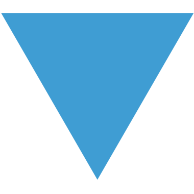 Şeffaf arkaplanda mavi üçgenin dijital png çizimi. İzole görüntü, şekil ve sembol kavramı.