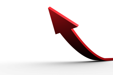 Şeffaf arkaplanda kırmızı okun dijital png çizimi. İzole görüntü, şekiller ve yön kavramı.