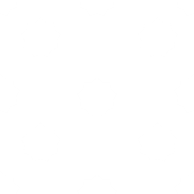 Şeffaf arkaplanda beyaz desenlerin dijital png çizimi. İzole görüntü, desen, şekil ve sembol kavramı.