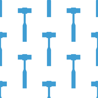 Mavi çekiçlerin dijital png çizimi saydam arkaplanda tekrarlandı. İzole görüntü, diy, onarım arkaplan tasarımı ve desen.