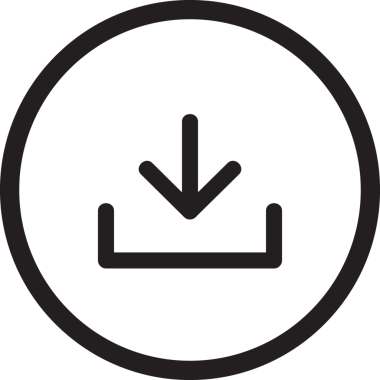 Şeffaf arkaplanda indirme sembolü olan çemberin dijital png çizimi. İzole edilmiş, sosyal medya ve şekiller kavramı.
