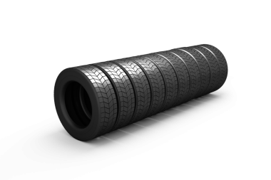Şeffaf arka planda araba lastiklerinin dijital png çizimi. İzole görüntü, ulaşım ve sembol kavramı.