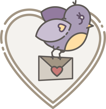 Şeffaf arkaplanda Sevgililer Günü kartının dijital png çizimi. İzole görüntü, sevgililer günü, aşk, romantizm ve kutlama..