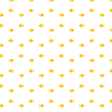 Şeffaf arkaplanda sarı balık deseninin dijital png çizimi. Ayrı görüntü, soyut, şekiller ve desenler.