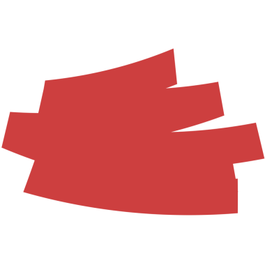 Şeffaf arkaplanda kırmızı şekillerin dijital png çizimi. İzole görüntü, şekiller ve kalıp kavramı.