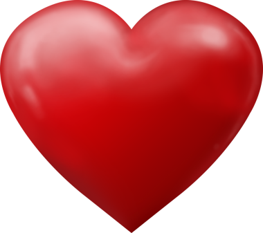 Şeffaf arkaplanda kırmızı kalbin dijital png çizimi. İzole edilmiş görüntü, soyut, şekiller ve aşk.