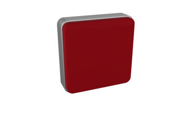 Saydam arkaplanda kopya alanı olan kırmızı karenin dijital png çizimi. Ayrı görüntü, soyut, şekiller ve desenler.