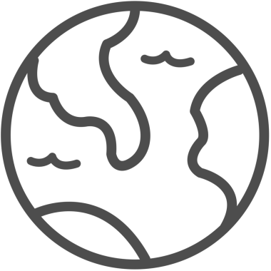 Saydam arkaplanda dünyanın sembolünün dijital png çizimi. İzole görüntü, küresel ve ağ kavramı.