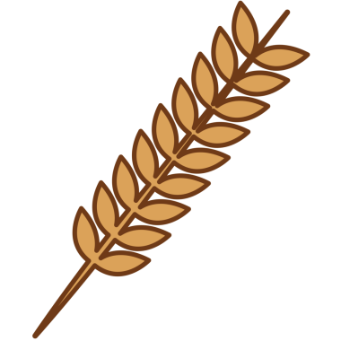 Şeffaf arkaplanda mısır gevreği sembolünün dijital png çizimi. İzole görüntü, gıda ve tarım kavramı.