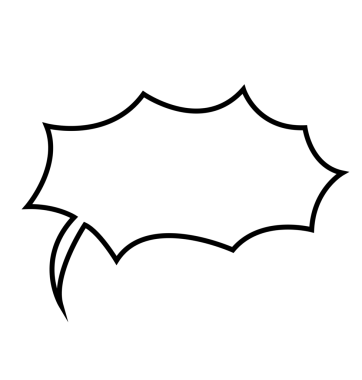 Şeffaf arkaplanda beyaz, boş, komik konuşma balonunun dijital png çizimi. İzole görüntü, çizgi roman ve okuma.