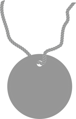 Şeffaf arkaplanda boş etiketin dijital png çizimi. İzole imaj, perakende ve alışveriş kavramı.