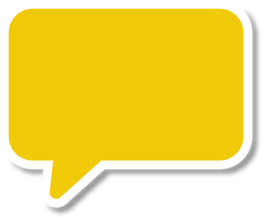 Saydam arkaplanda kopya alanı olan boş sarı konuşma baloncuğunun dijital png çizimi. Ayrı resim, kopyalama alanı ile iletişim şablonu.