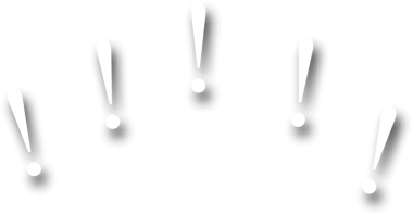 Şeffaf arkaplanda beyaz ünlem işaretlerinin dijital png çizimi. İzole görüntü, semboller ve yazı kavramı.