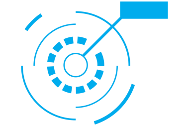 Şeffaf arkaplanda mavi kapsam taramasının dijital png illüstrasyonu. İzole görüntü, veri işleme ve teknoloji.