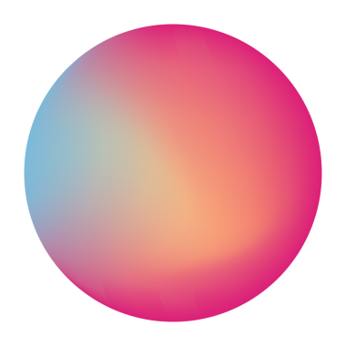 Şeffaf arkaplanda pembe ve mavi kürenin dijital png çizimi. Ayrı görüntü, renk ve şekil, küresel tasarım ögesi.