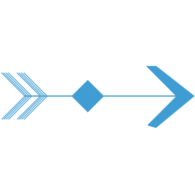 Şeffaf arkaplanda mavi okun dijital png çizimi. İzole görüntü, sembol ve şekil kavramı.