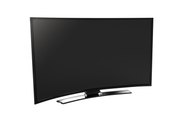 Şeffaf arkaplanda televizyonun dijital png çizimi. İzole vektör, eğlence ve iletişim konsepti.