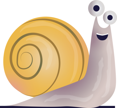 Şeffaf arka planda mutlu salyangozun dijital png çizimi. İzole görüntü, doğa ve sembol kavramı.