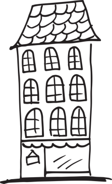 Şeffaf arkaplanda siyah evin dijital png çizimi. İzole görüntü, şekiller ve inşa kavramı.