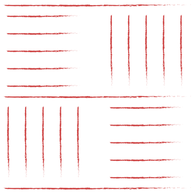 Şeffaf arkaplanda kırmızı çizgilerin dijital png çizimi. Ayrı görüntü, soyut, şekiller ve desen kavramı.