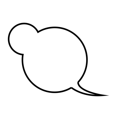 Saydam arkaplanda metin için alanı olan boş beyaz konuşma baloncuğunun dijital png çizimi. İzole görüntü, konuşma ve iletişim.