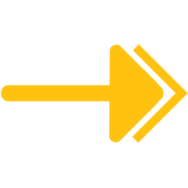 Şeffaf arkaplanda sarı ok sembolünün dijital png çizimi. İzole görüntü ve sembol kavramı.